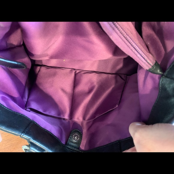 Spacious Black Coach Purse - Picture 5 of 8